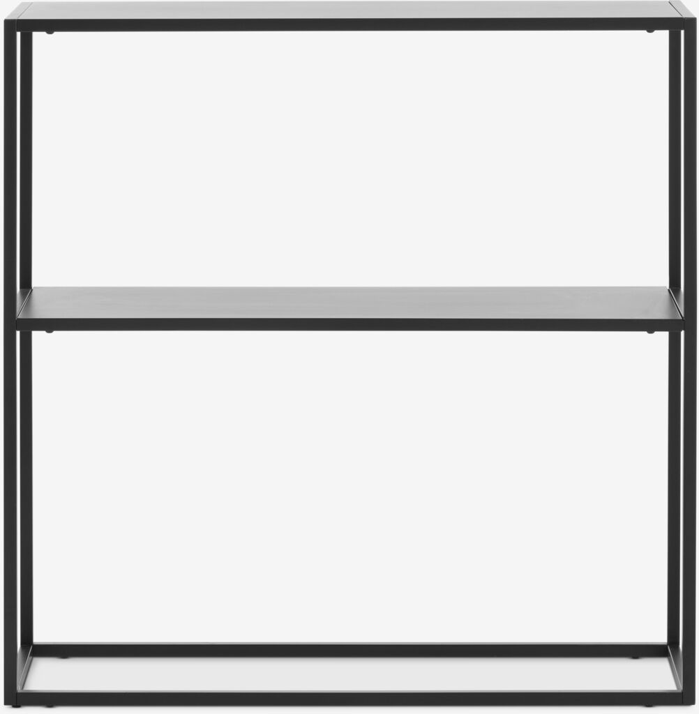 VIRUM VIRUM 26x80 konzola s policom, crna