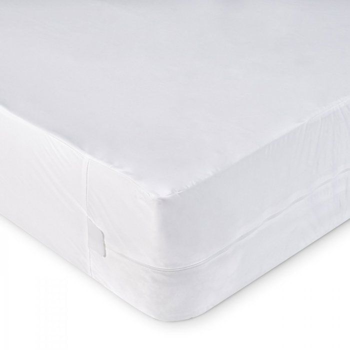 Protège-matelas Anti-punaises de lit 160x200cm Housse intégrale imperméable et respirante pour matelas jusqu'à 30cm - BLEU CALIN