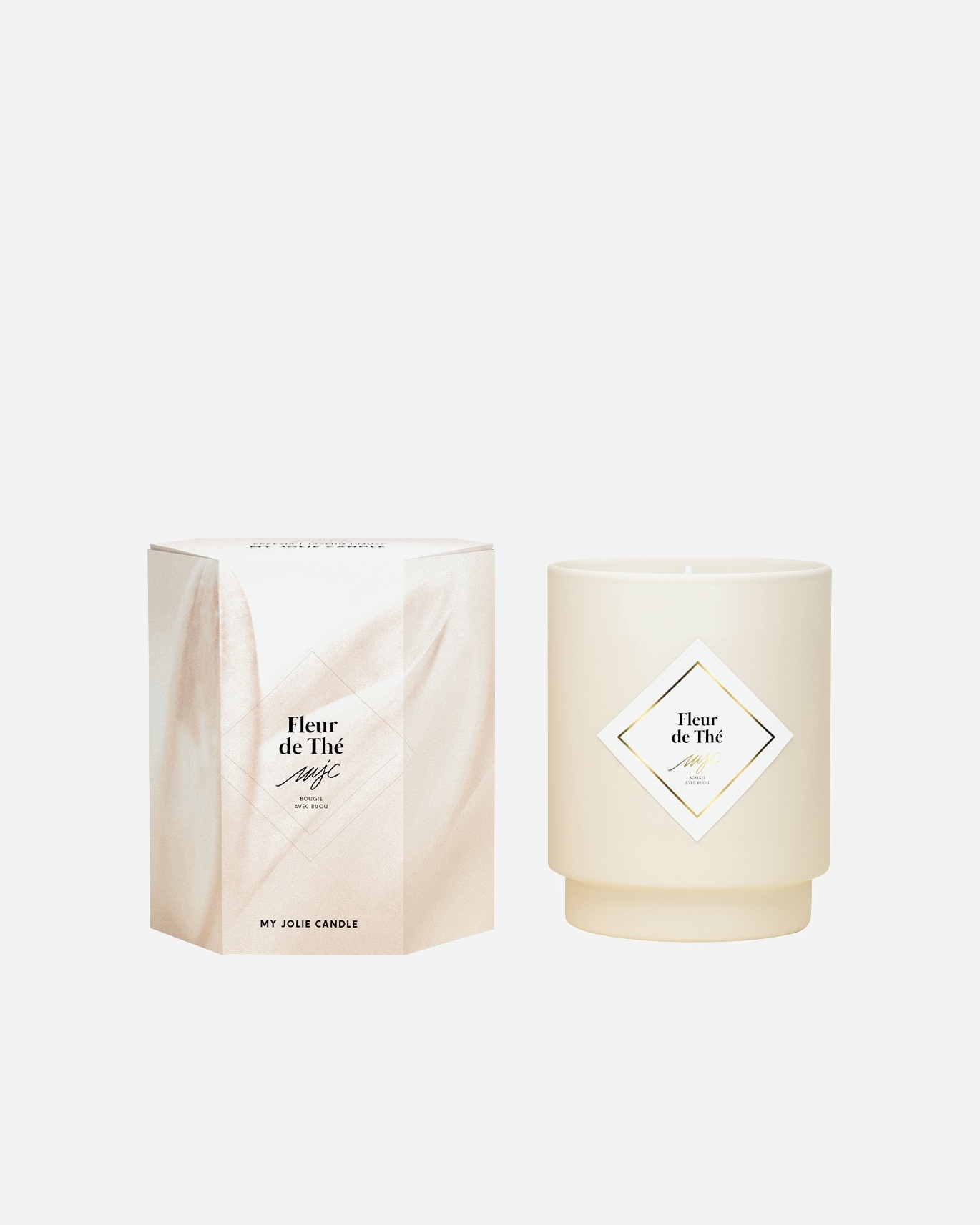 MY JOLIE CANDLE Bougie collier argent fleur de thé