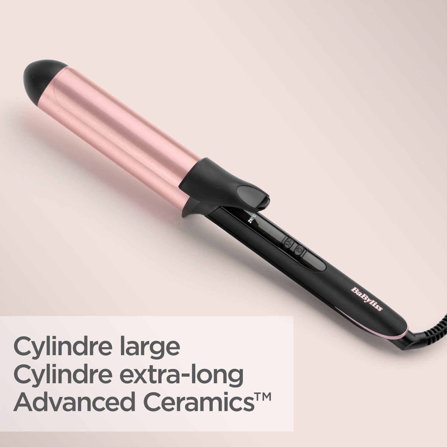 BaByliss C453E - Boucleur 38 mm Curling Tong en Quartz Céramique