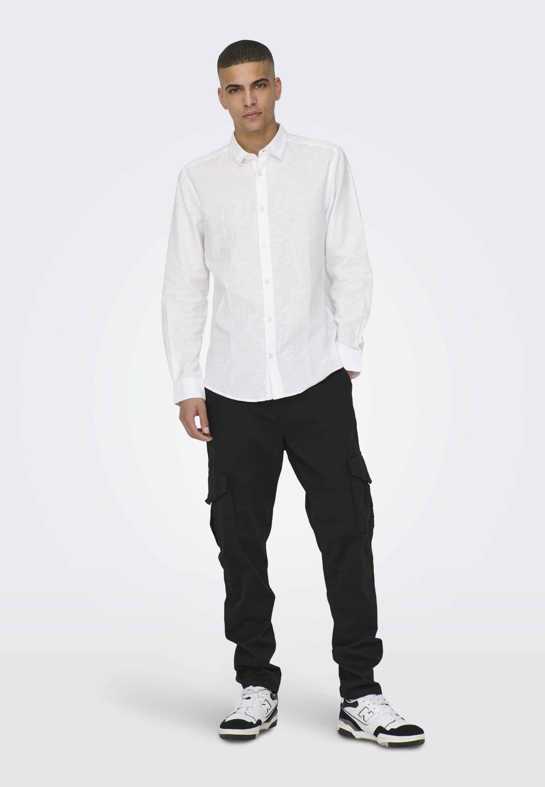 Only & Sons ONSCAIDEN SOLID SHIRT - Shirt - wit