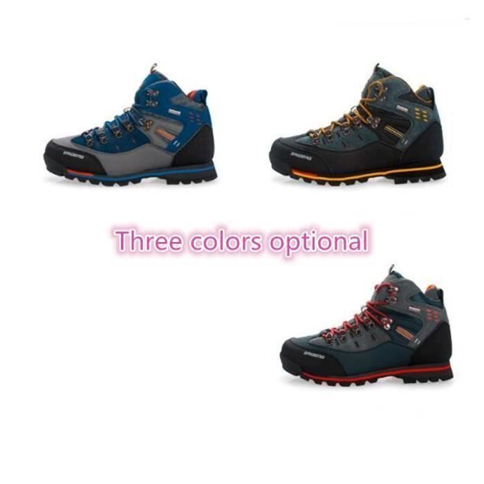 Chaussure haute homme, Chaussure homme de randonnée, Chaussure montagne homme, Chaussure hiver homme Anti glisse, marche impermeable