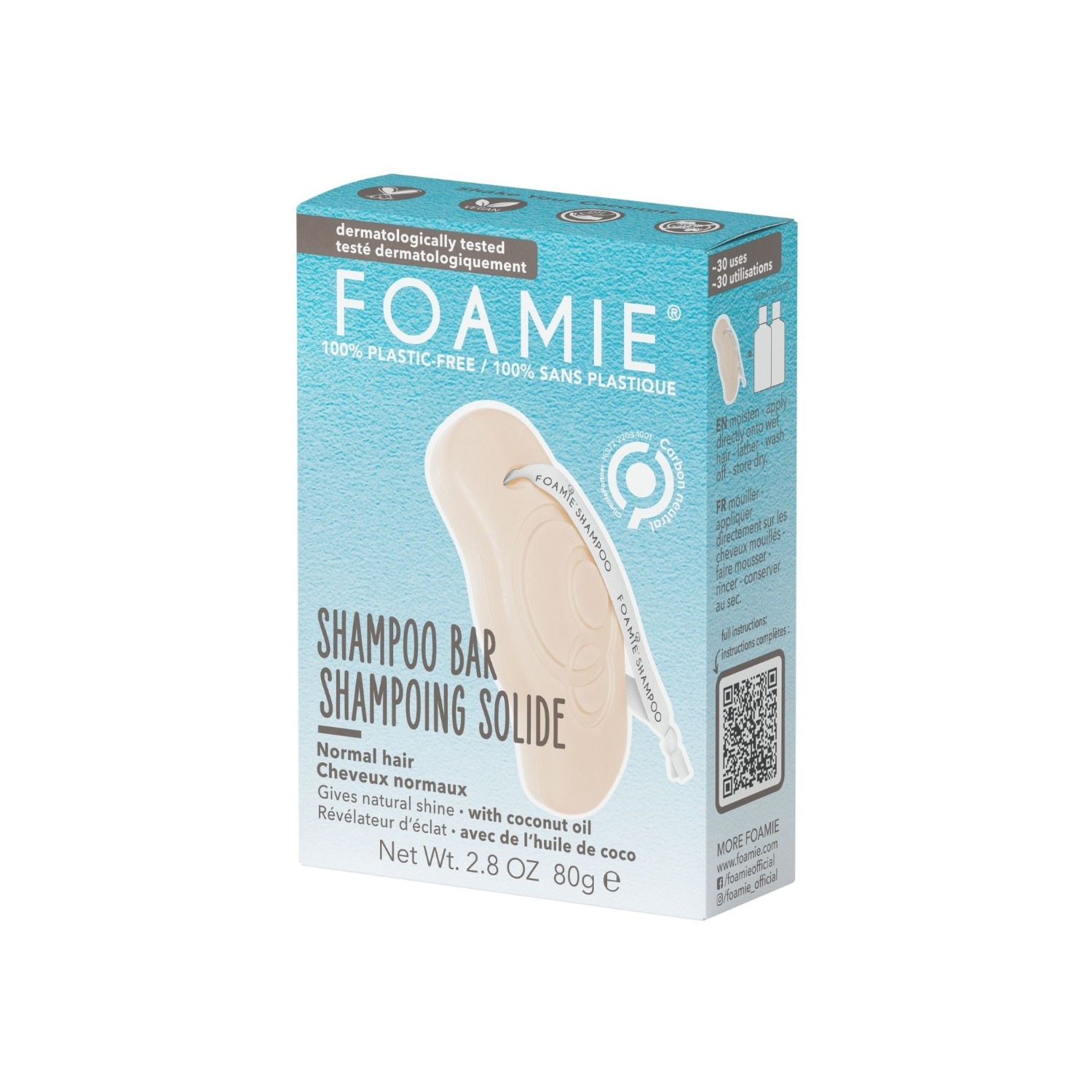 FOAMIE Shampoing solide Shake your Coconuts