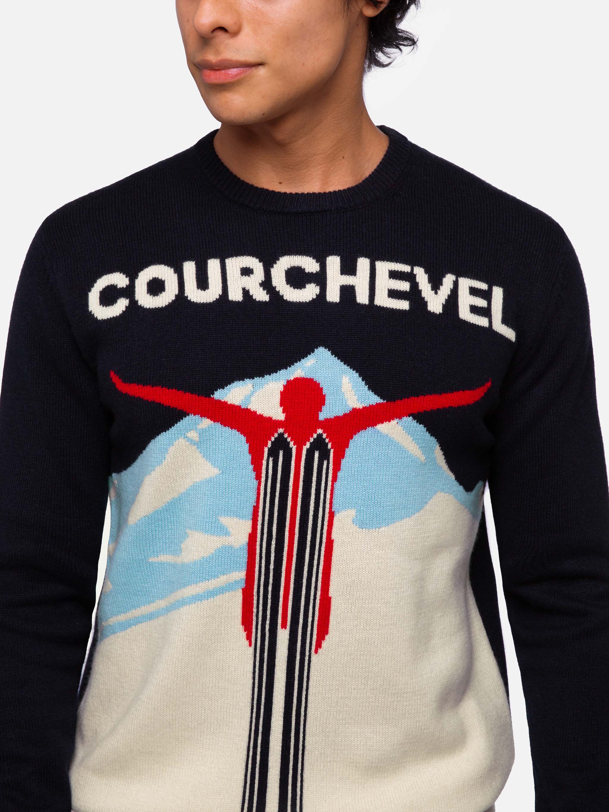 Heron-Pullover mit Courchevel-Jacquard-Postkarte
