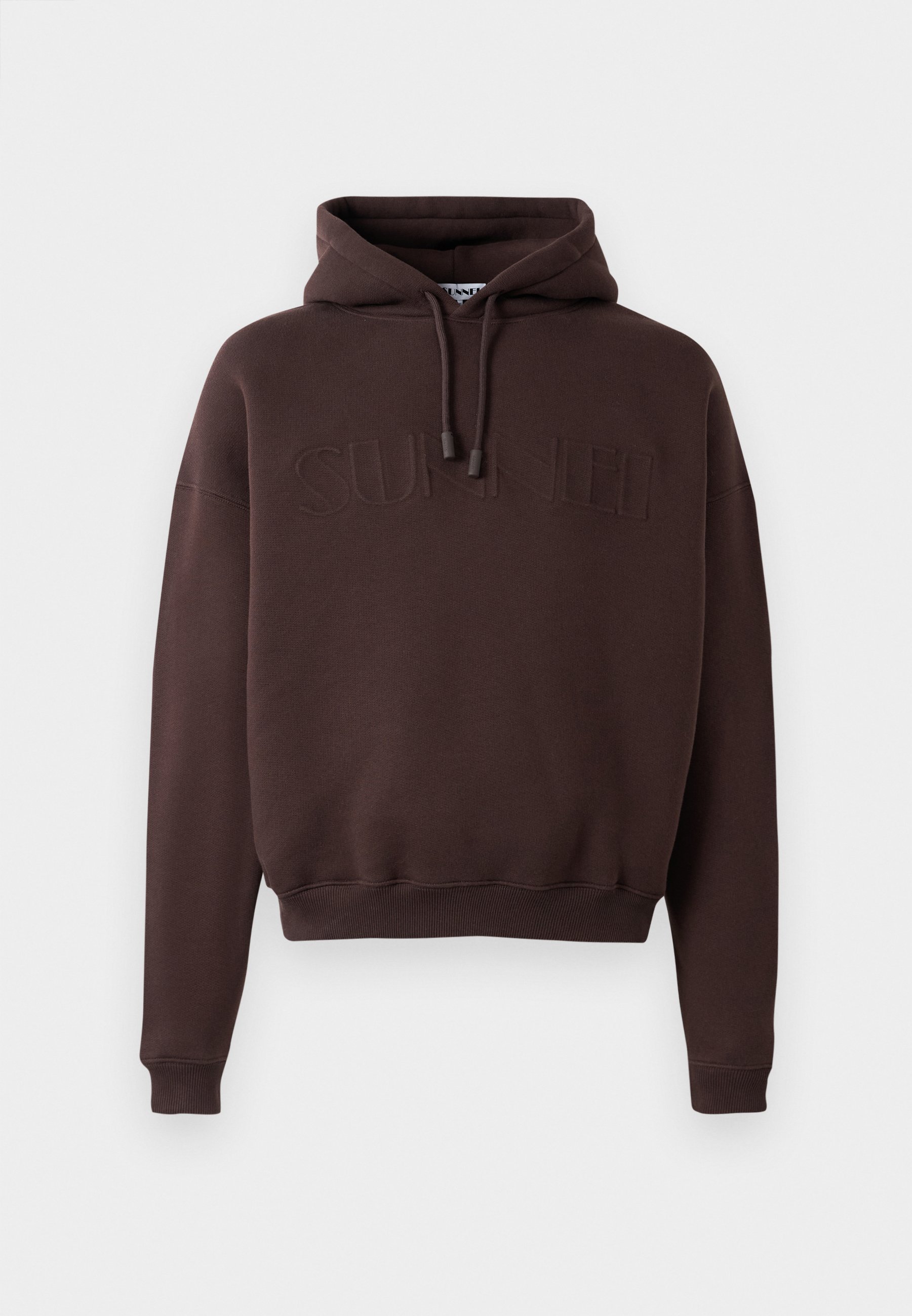 Sunnei DUBBELE HOODIE UNISEX - Hoodie - chocolade pruim
