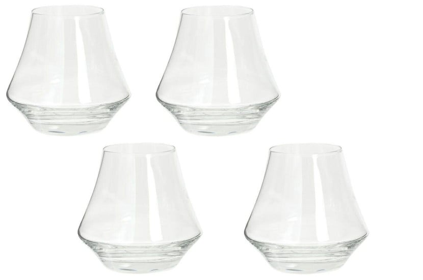 ZESTAW 4 SZKLANEK Arome 290 ml 9x9 cm transparentne ze szkła