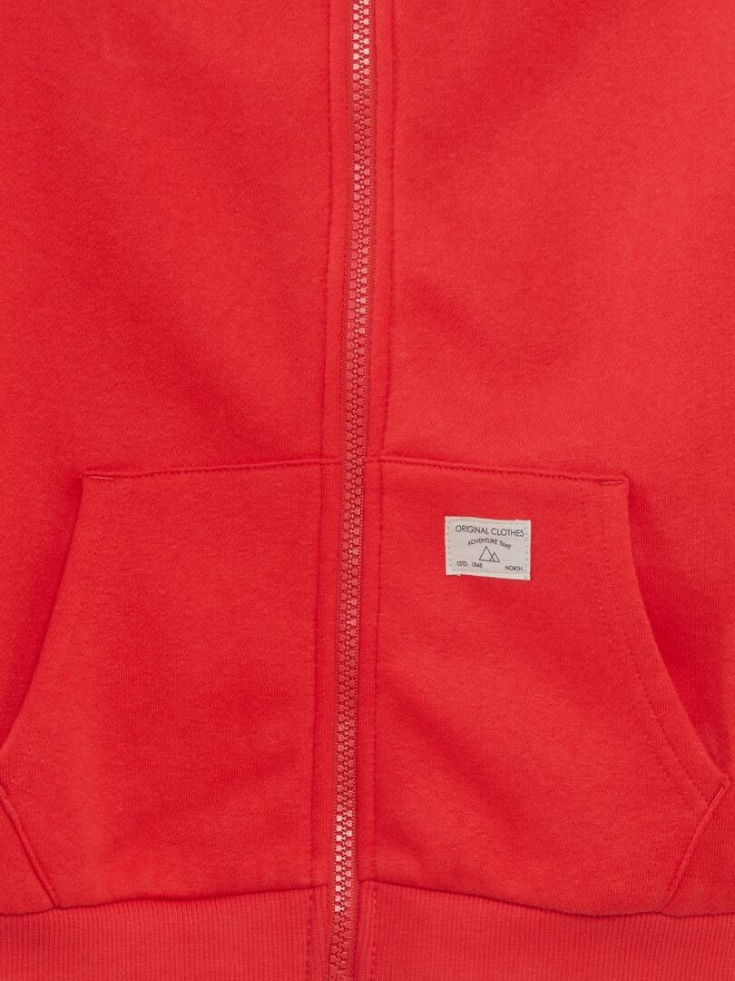 Sudadera con cremallera - NARANJA