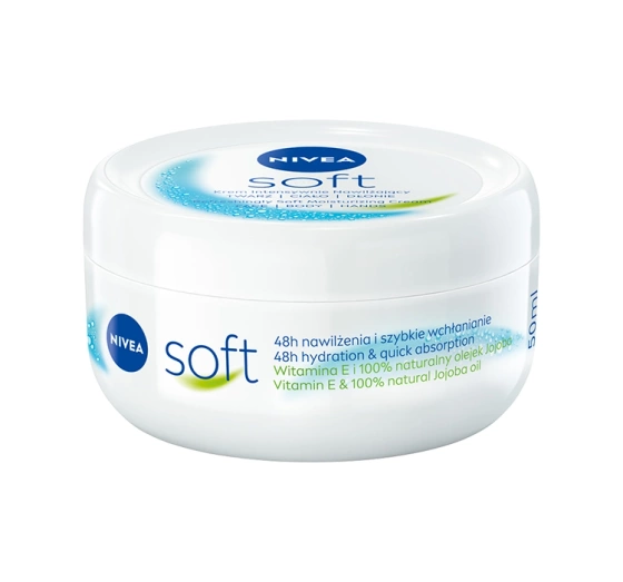 NIVEA Soft intensywnie nawilżający krem do twarzy 50 ml