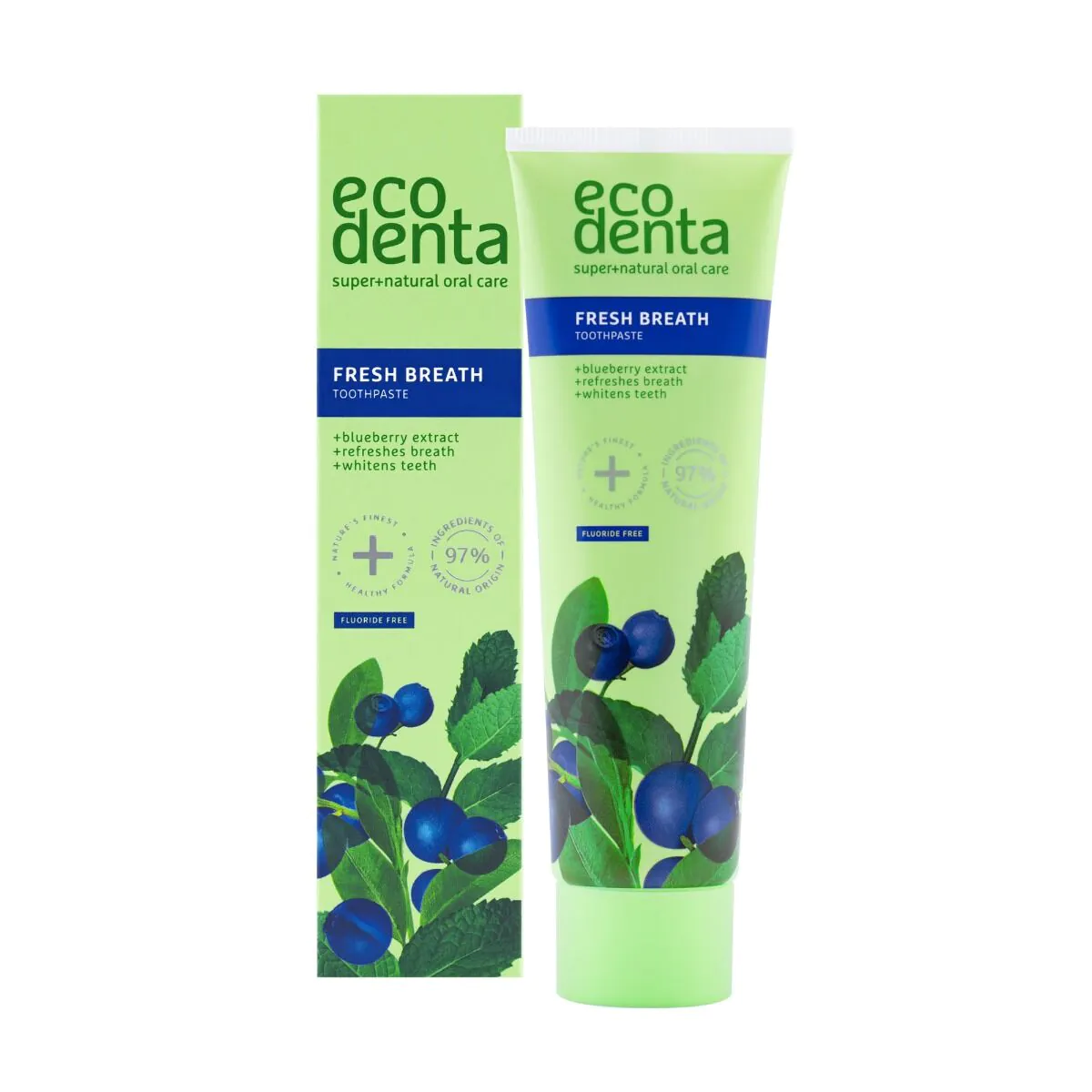 Ecodenta Fresh Breath Blueberry - Pasta do zębów 100 ml