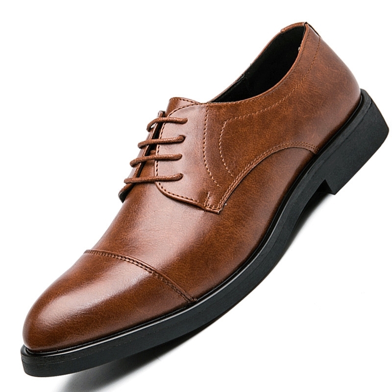 Scarpe eleganti da uomo in vera pelle, mocassini stringati, scarpe Oxford da ufficio, scarpe da matrimonio, Zapatos Hombre taglie forti 38 48