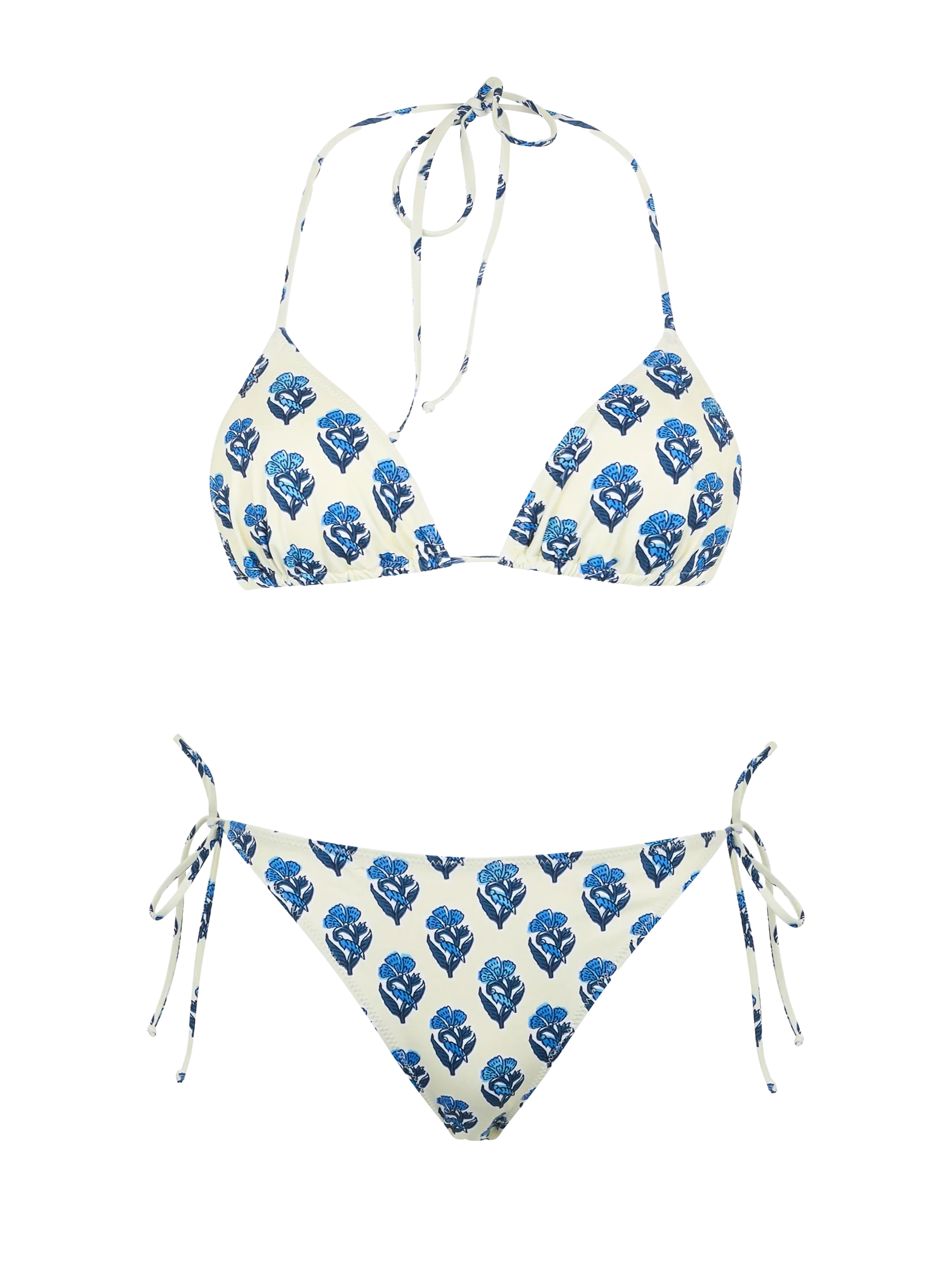 Leah Virgo Jaipur Flowers Triangle Bikini Set voor Dames
