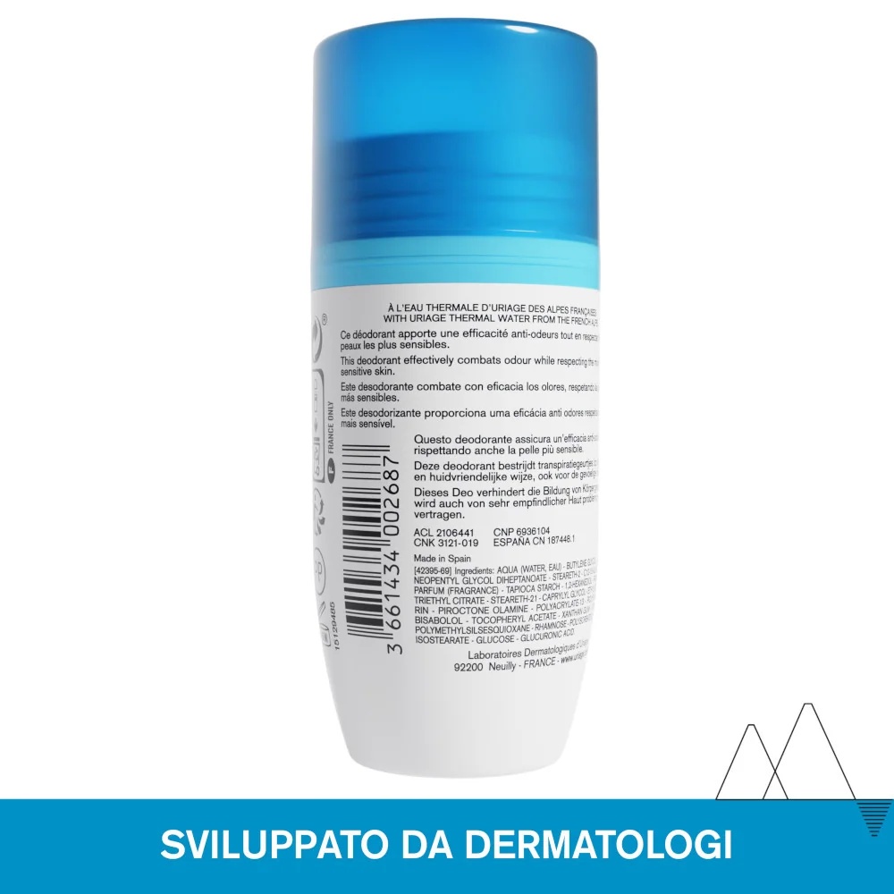 URIAGE Uriage Eau Thermale deodorant Douceur rulldeodorant 50 ml Tõhus lõhnade vastu