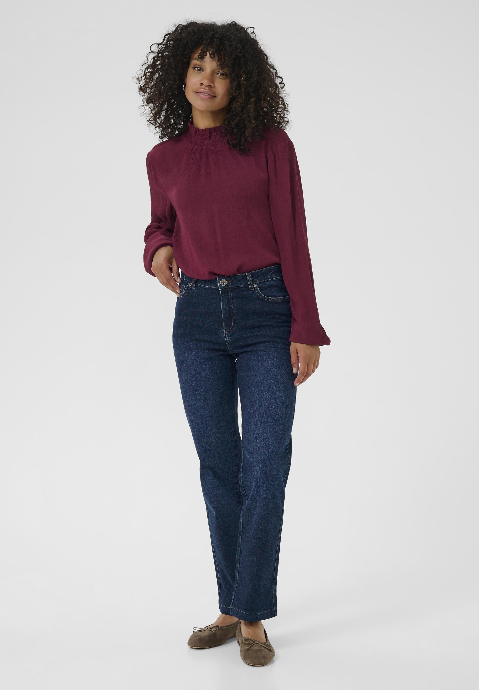 Kaffe MARIS REGULAR FIT - Rechte jeans - donkerblauwe denim
