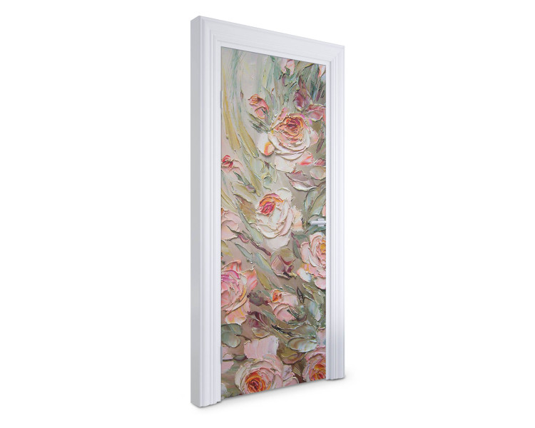 Naklejka na drzwi Różany bukiet 75x205 cm Fototapeta