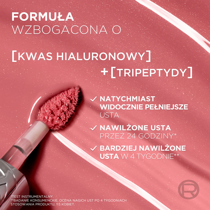 Gloss labial volumizador L'Oréal Paris Plump Ambition com ácido hialurônico