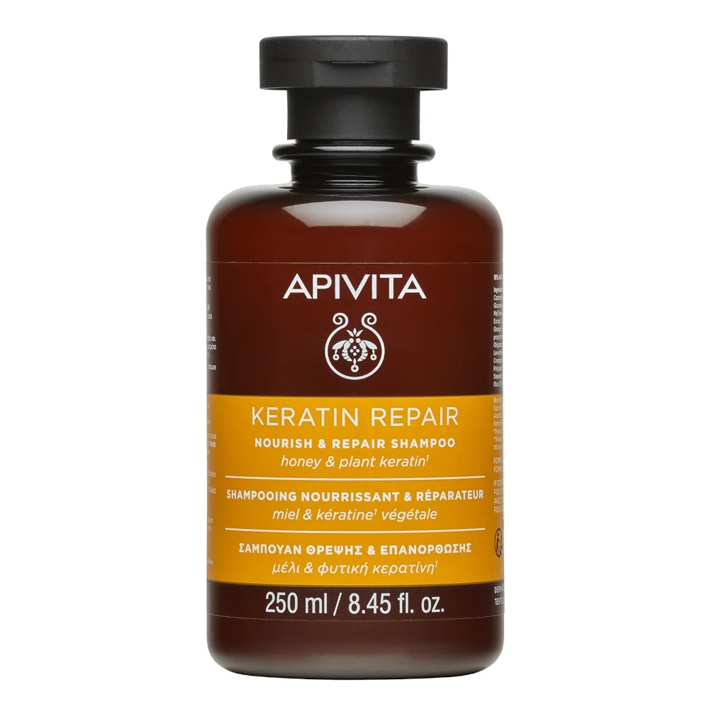 APIVITA Apivita Nourish & Repair Shampoo mit Keratin 250 ml für trockenes und geschädigtes Haar