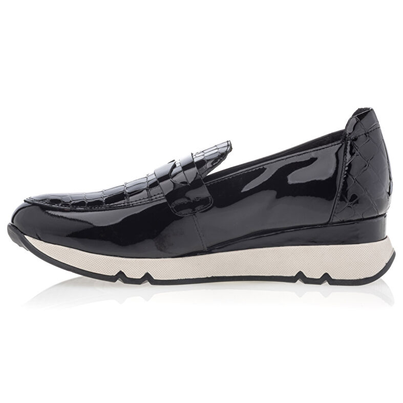 Svarte loafers/båtsko til dame