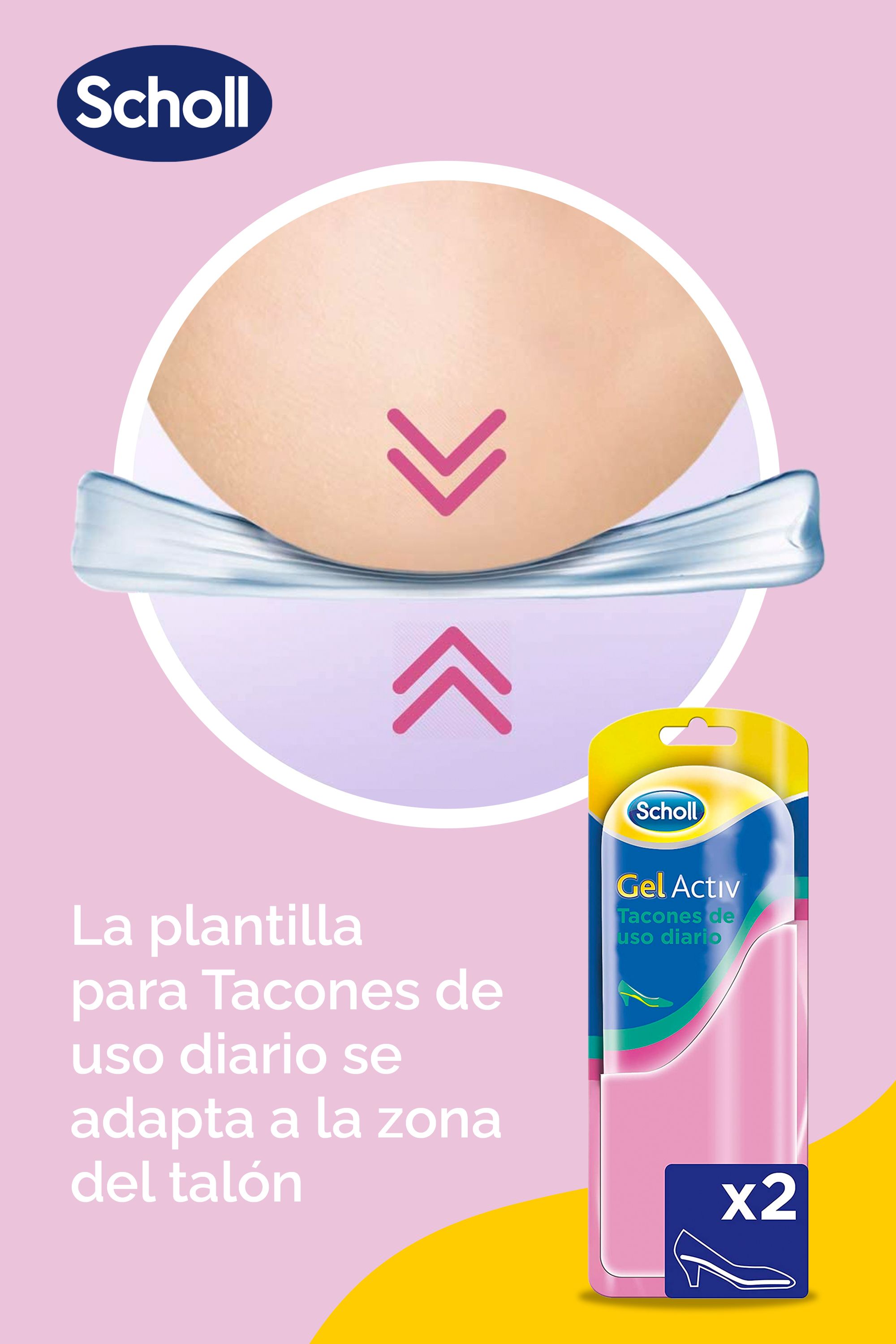 Vložky do topánok Gel Activ Daily Heel Lekárenské produkty na starostlivosť o nohy