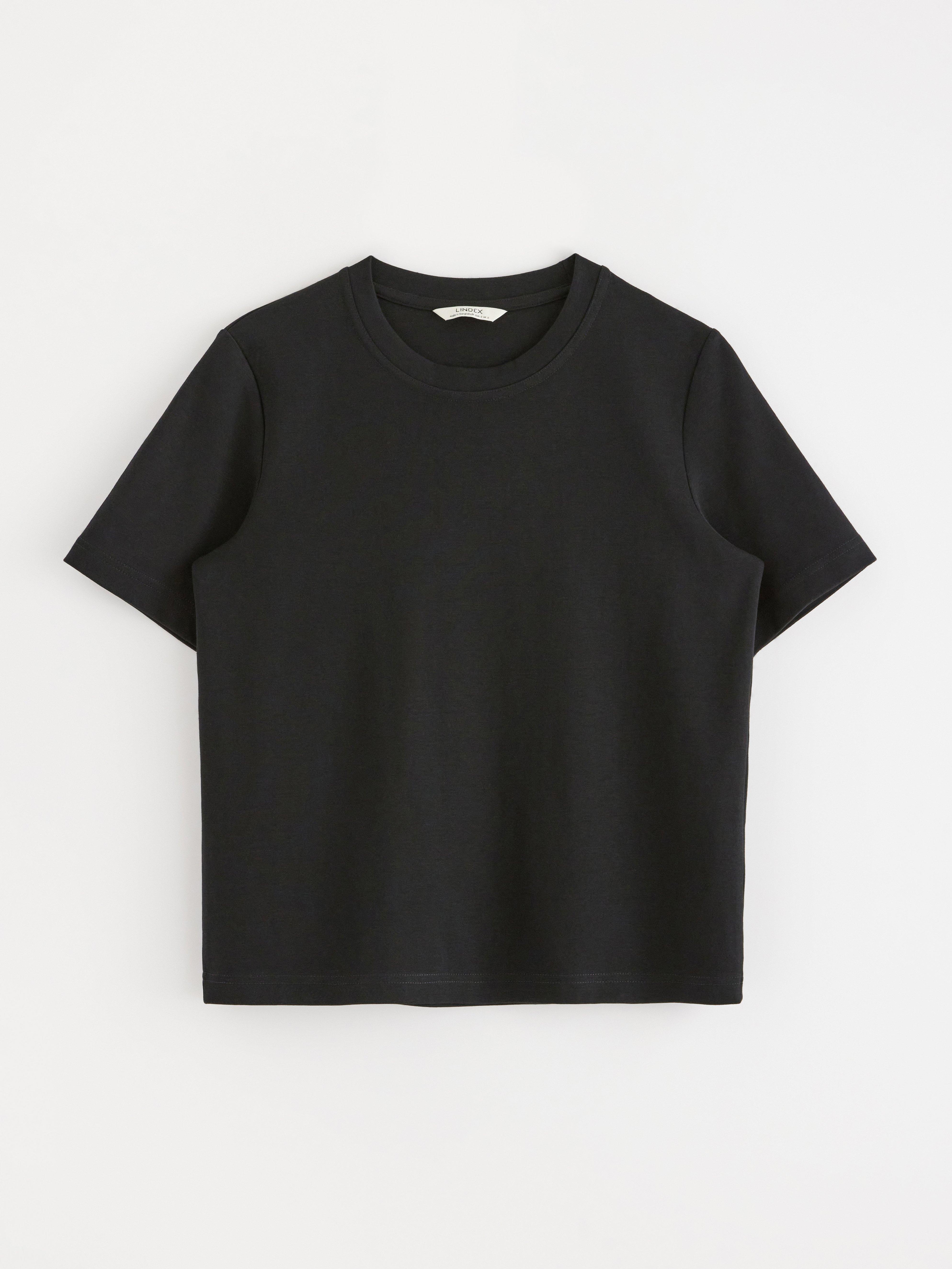 Camiseta i kraftig bomull Negro