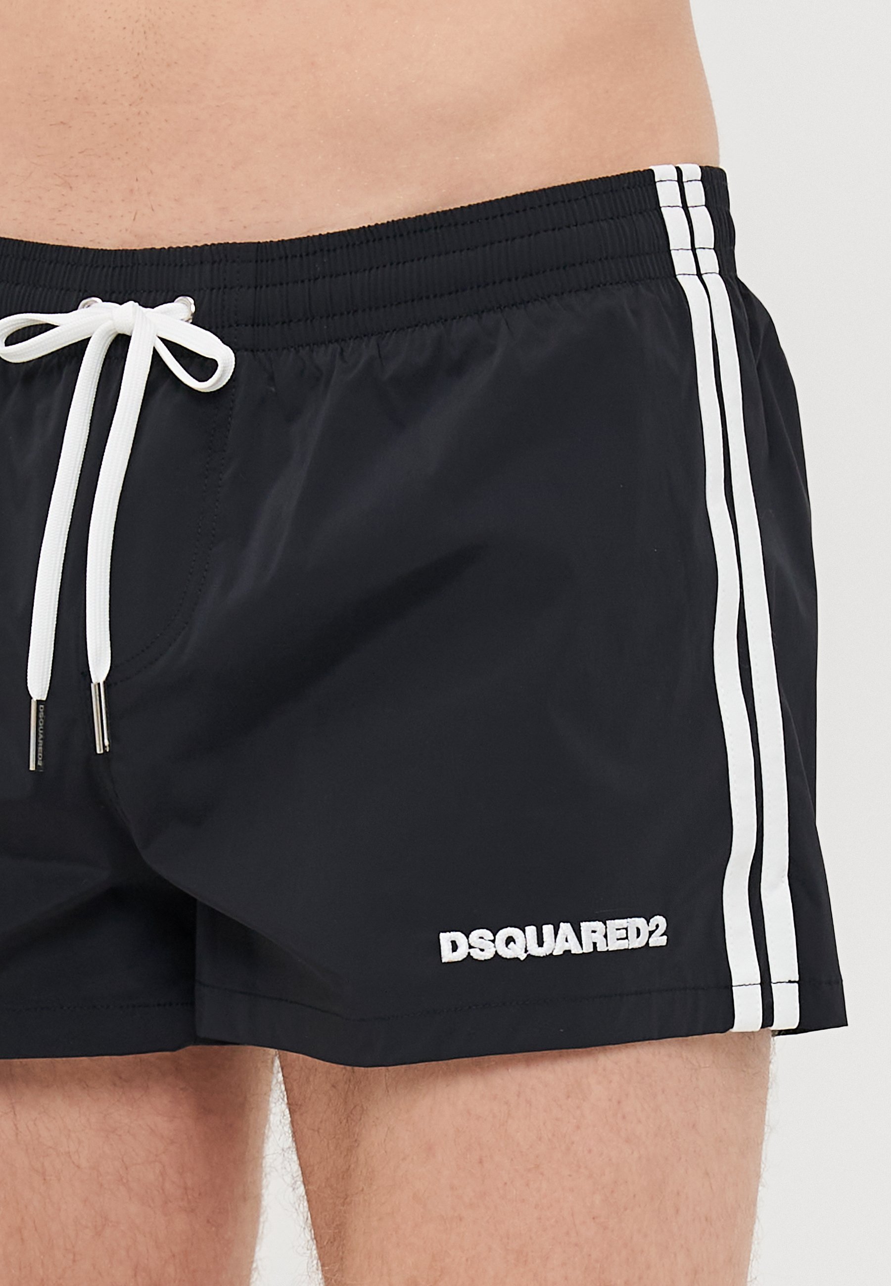 Dsquared2 NEOCLASSIC LOGO MINI - Pantaloncini da bagno - neri
