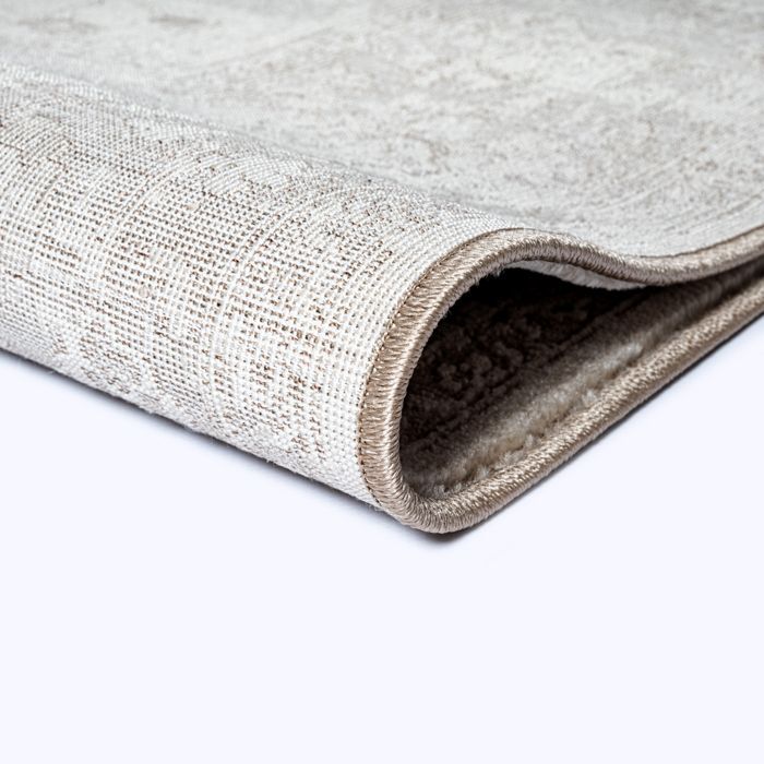 Het Nuvra-tapijt – Modern vloerkleed voor de woonkamer/slaapkamer, zacht en pluizig, gemakkelijk te onderhouden, beige, 200 x 290 cm, D43