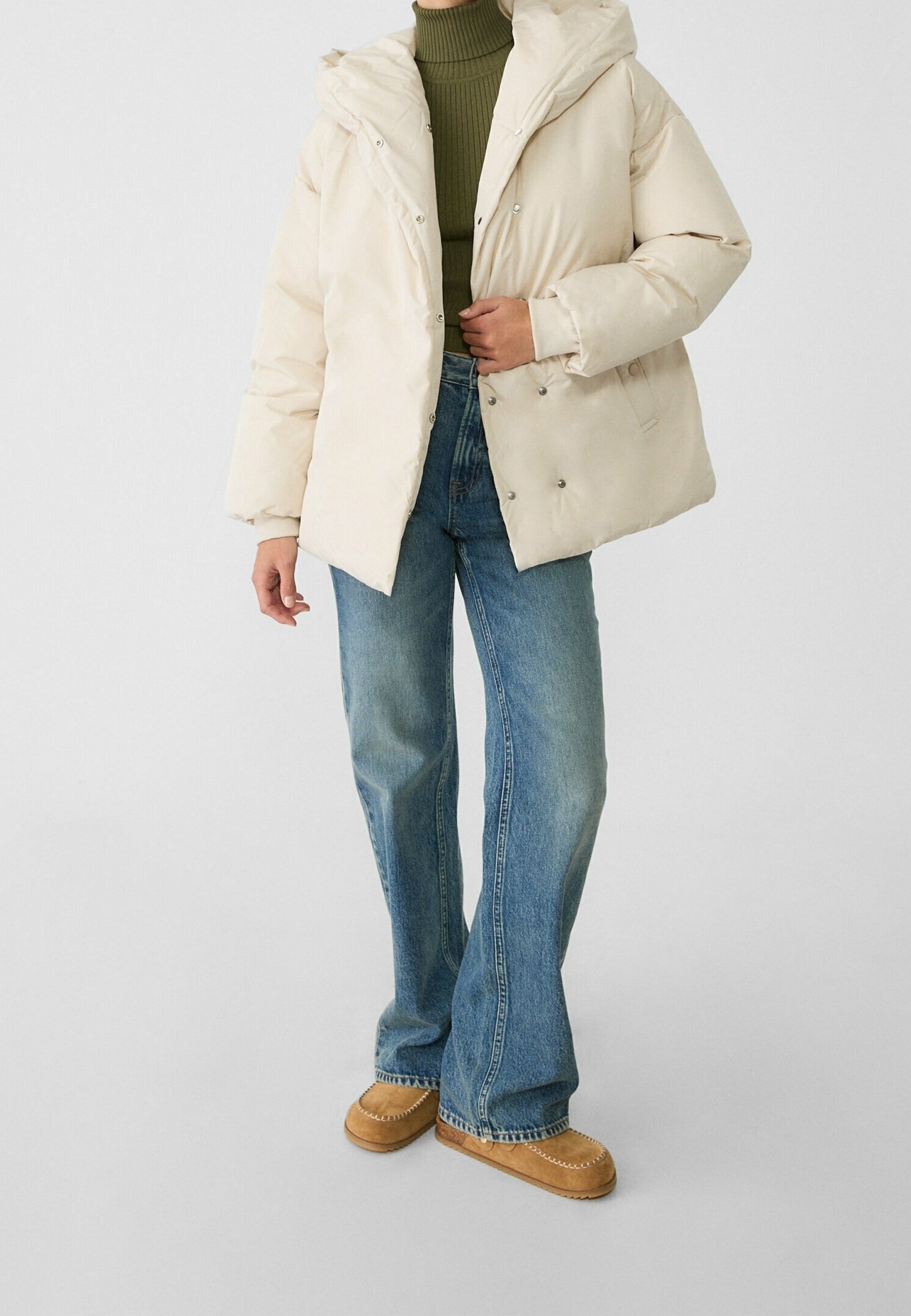 Veste d'hiver Stradivarius - pierre