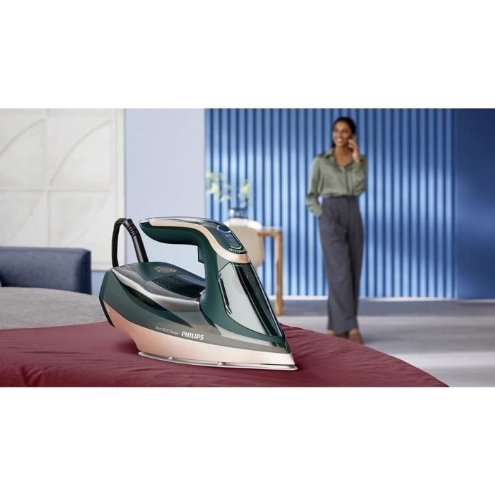Ferro da stiro a vapore - Philips - Azur 8000 - 3000 W - Emissione di vapore 70 g/min - Piastra in ceramica