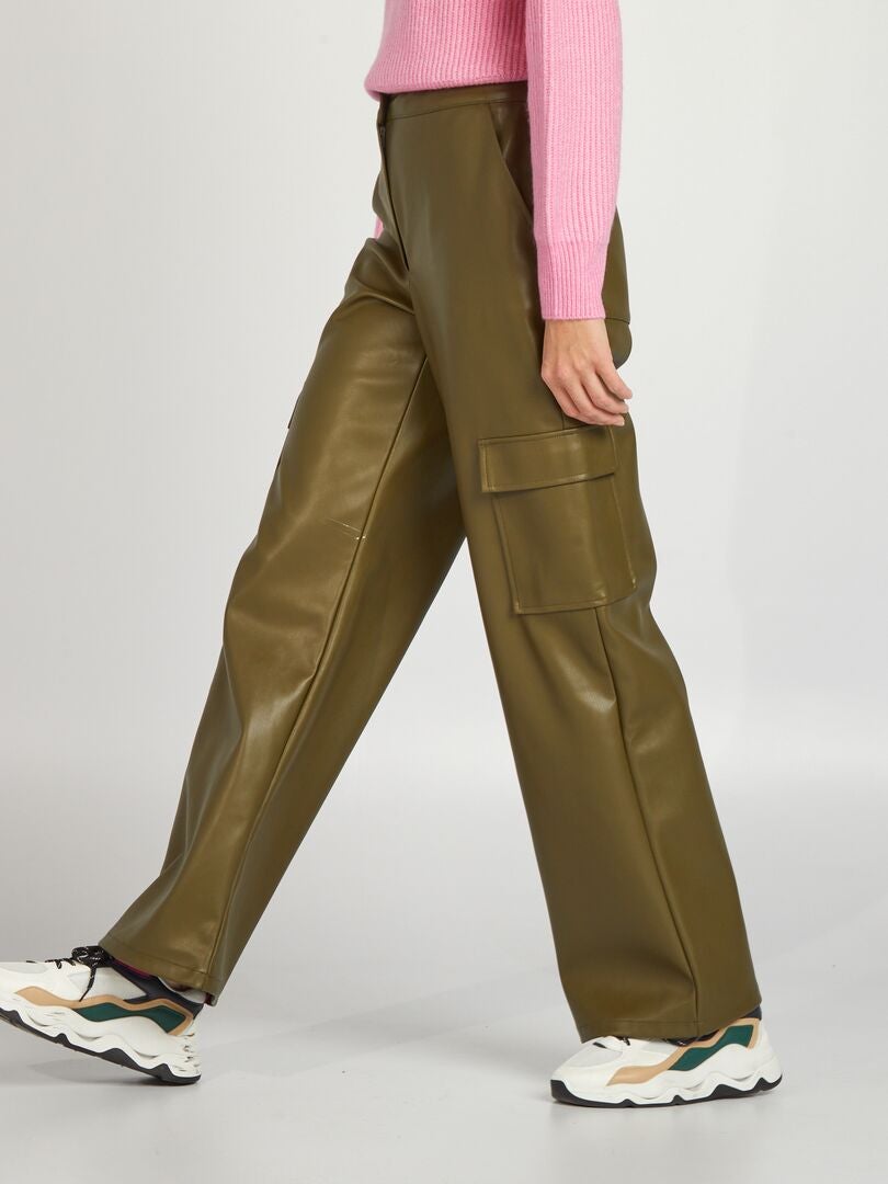 Spodnie cargo - KHAKI