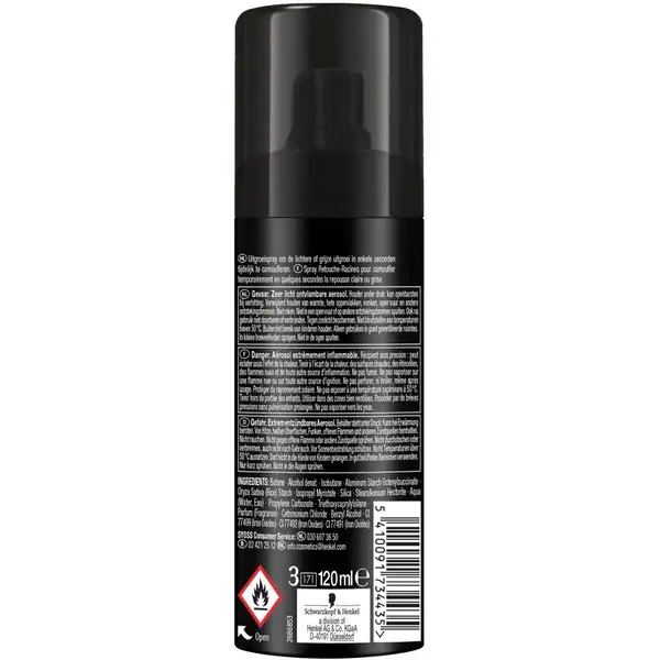 SYOSS спреј за освежавање израстања тамно средње смеђе косе<br>120ml
