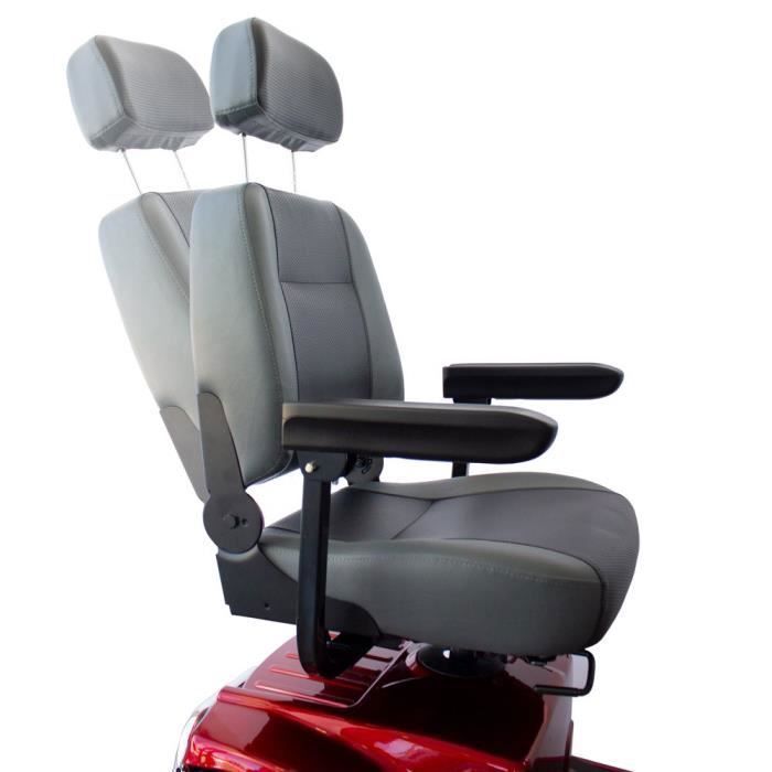 Mobiclinic elektrische scooter voor mensen met beperkte mobiliteit, 500W Premium, veiligheid en efficiëntie, actieradius van 30 km, 12V, Libra Red
