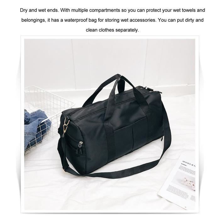 Sac de sport - INNOVTEC - Grande capacité - Compartiment imperméable - Fitness - Tennis