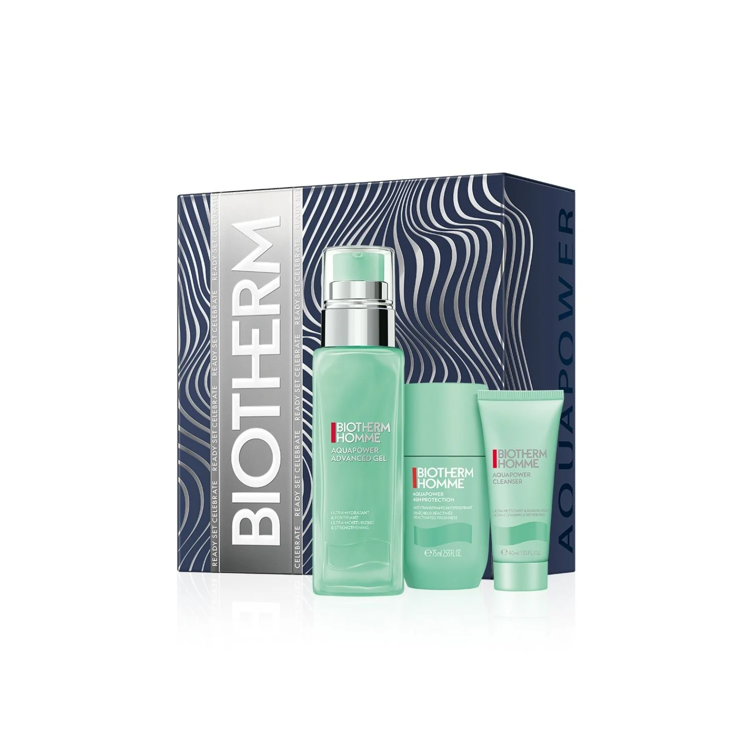 Biotherm Homme Aquapower Holiday Set - Cofanetti Viso e Corpo, Gel viso uso quotidiano