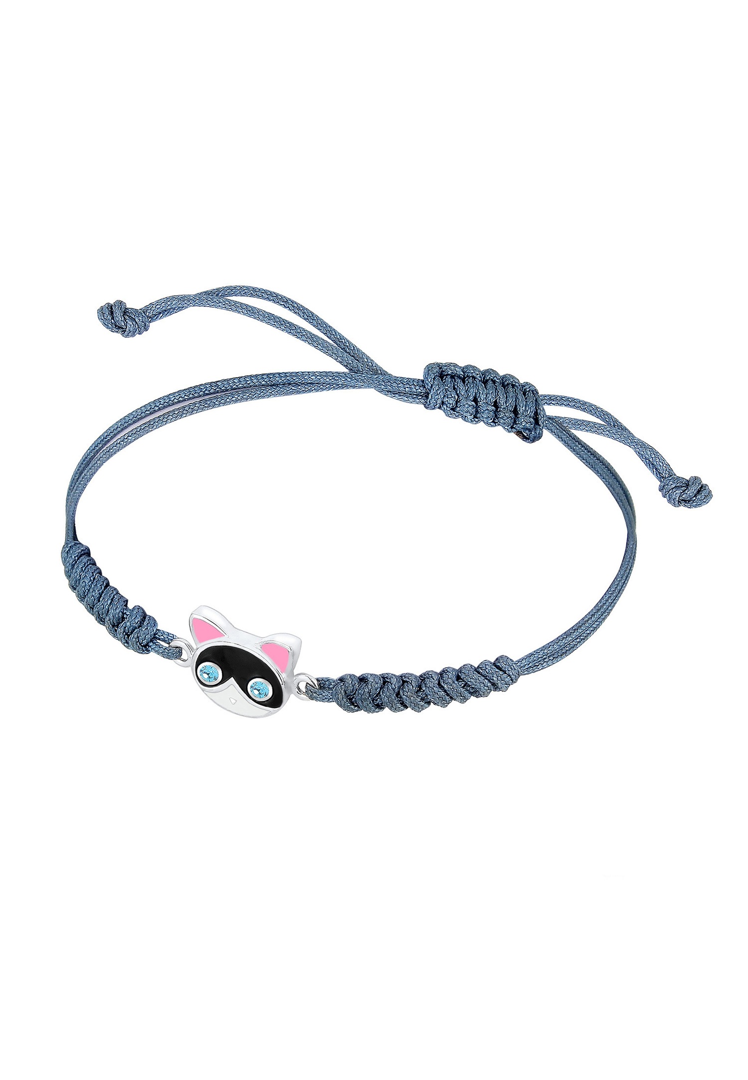 Elli Chat Animal Doux Cristaux Bracelet Femme (925/1000) Argent