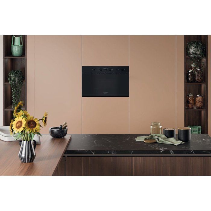 Micro-ondes encastrable - HOTPOINT - HAMK11B - Noir - 22 L - 59,5 x 32 x38,2 cm