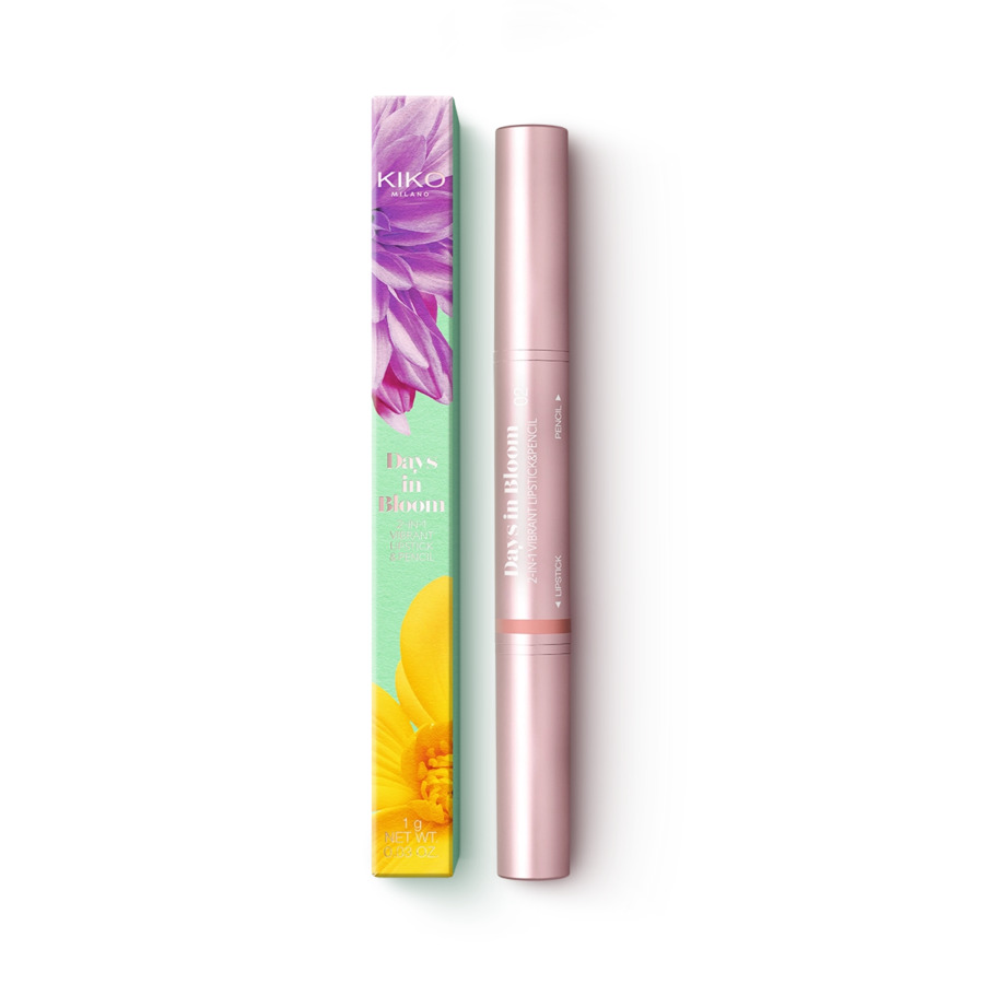 DAYS IN BLOOM 2-U-1 ŽIVAHNI RUŽ ZA USNJE I OLOVKA 02 Mauve Addict