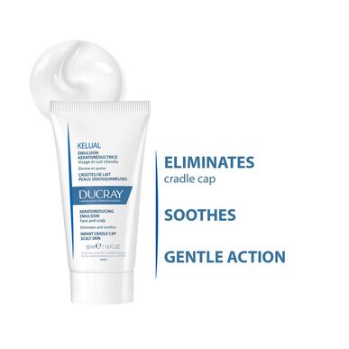 Ducray Kelual Keratoreducating Emulsion Face and Scalp Soothing Baby Skin Cradle Cap -emulsio 50 ml 50 ml