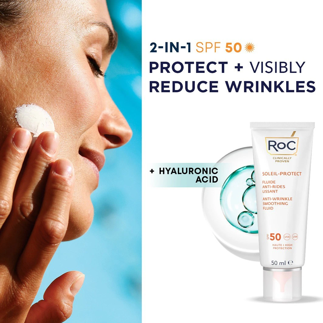 RoC RoC Soleil Protect Fluide Lissant Visage Anti-Âge SPF50+ 50ml