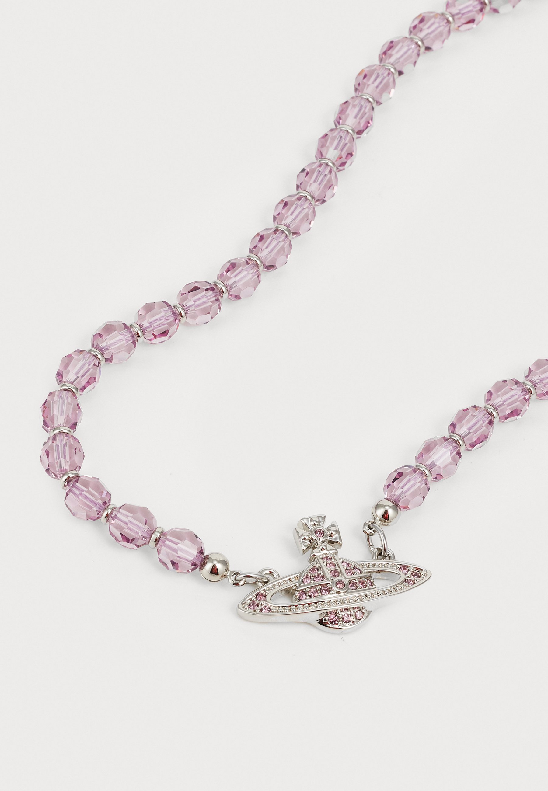 Vivienne Westwood MESSALINE CHOKER - Collana - platino/cristallo ametista chiaro/ametista chiaro