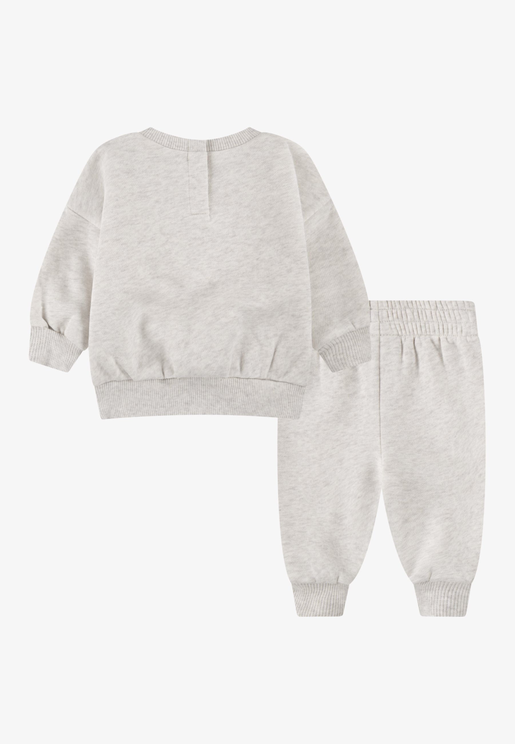 Nike Sportswear CREW SET UNISEX - Trainingsbroek - licht ivoorkleurig gemêleerd