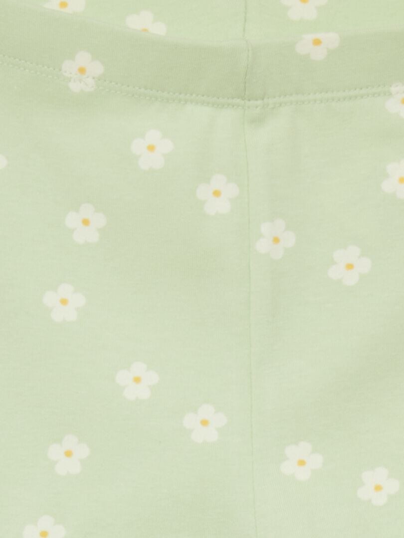 Calça legging de malha elástica com cós elástico - BRANCA