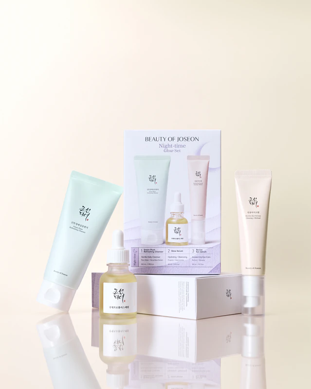 Kit de presente Beauty of Joseon Nightime Glow para uma pele perfeita.