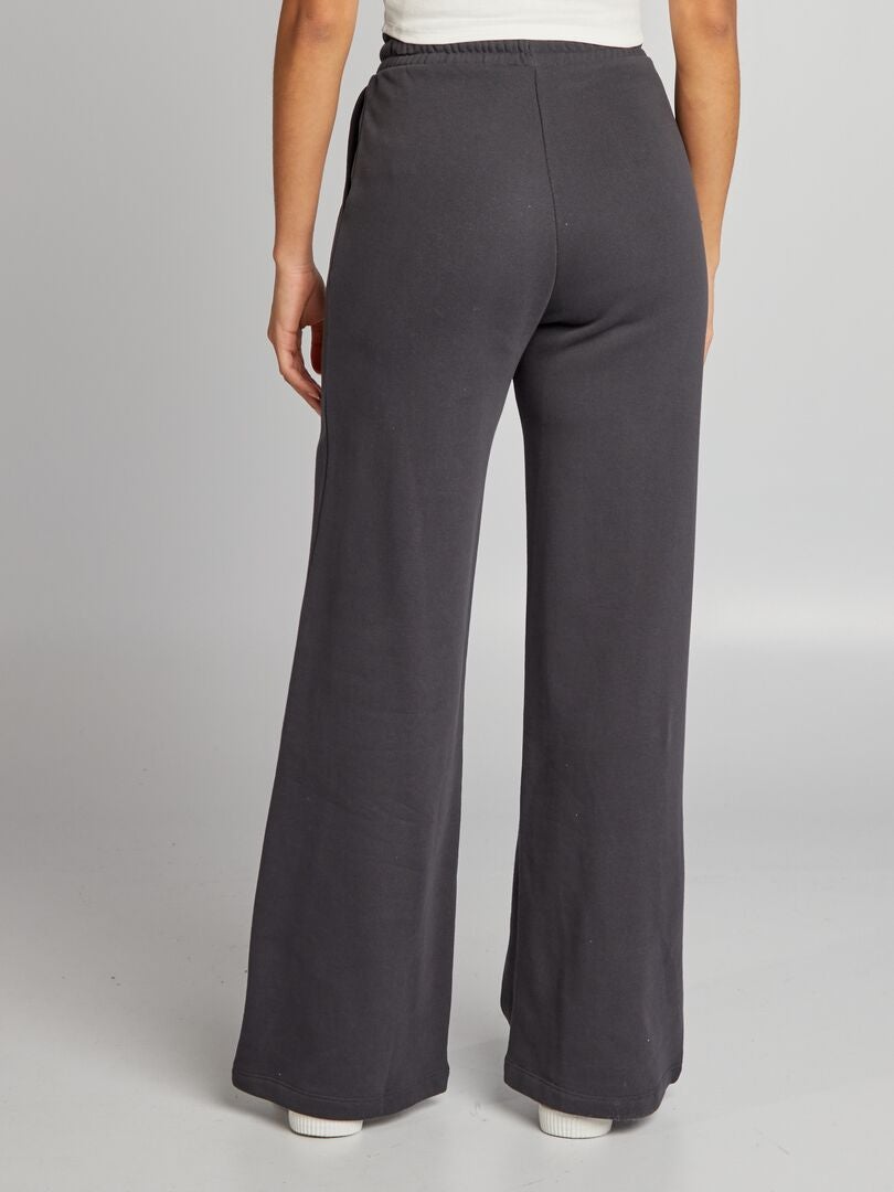 Fleece joggingbroek - ZWART