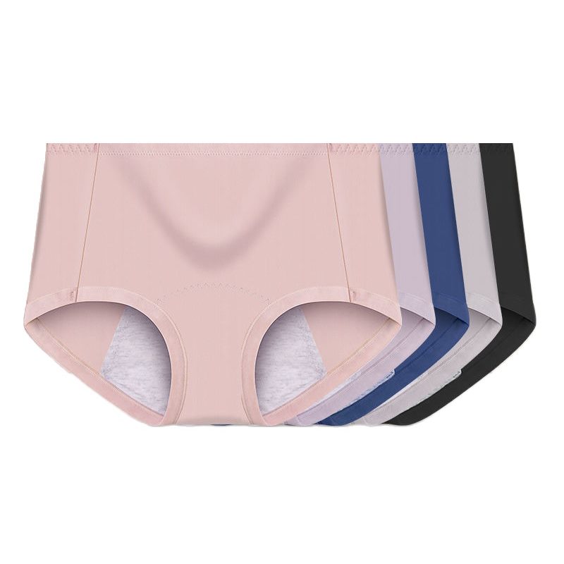 Set di 3 slip mestruali da donna a vita alta, a prova di perdite, in cotone traspirante, per ragazze, mutandine fisiologiche per il ciclo mestruale.