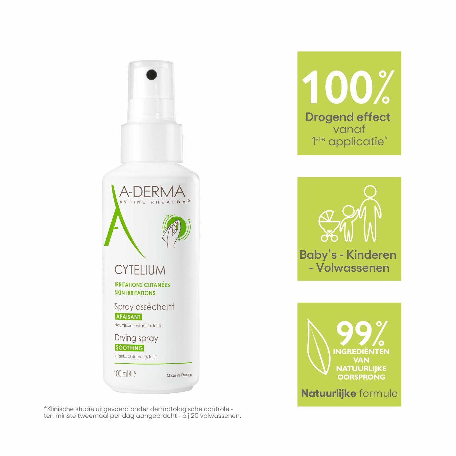 A-DERMA Spray Viso CYTELIUM Spray Secco - 100 ml