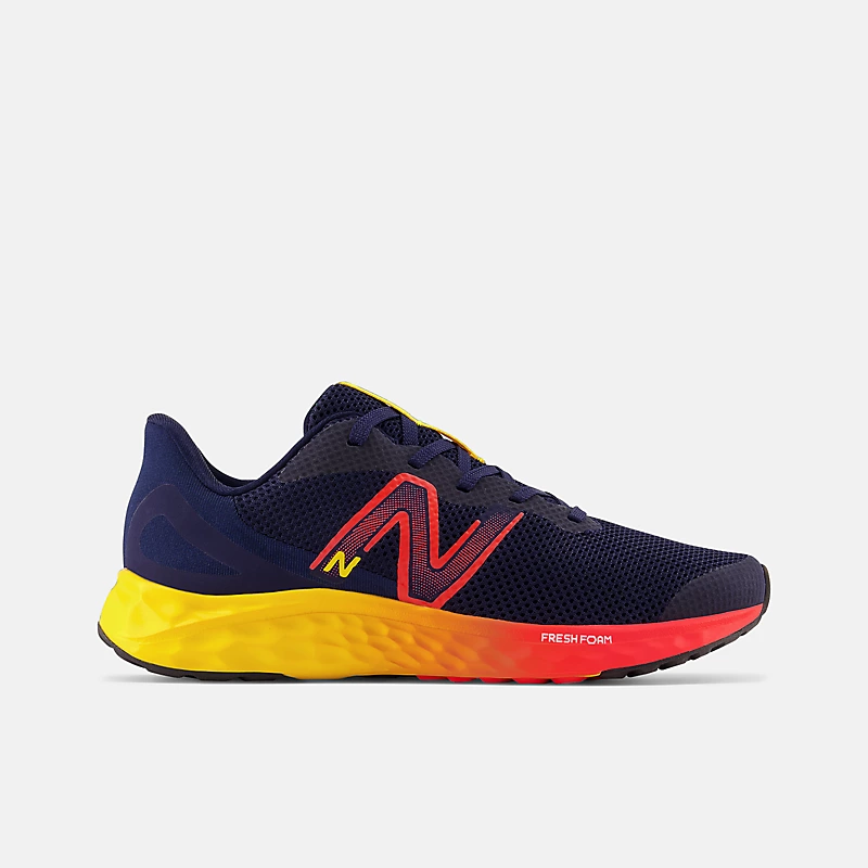 Child Fresh Arishi v4 Foam - Team Navy met elektrisch rood en eigeel