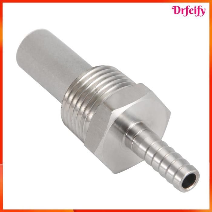 Akozon Oxygen Stone 1/2 MPT Oxygen Stone 1/4'' Barb Inline Carbonation Aeration Homebrew Stone (0.5 art set 0.5 2.0 microns)