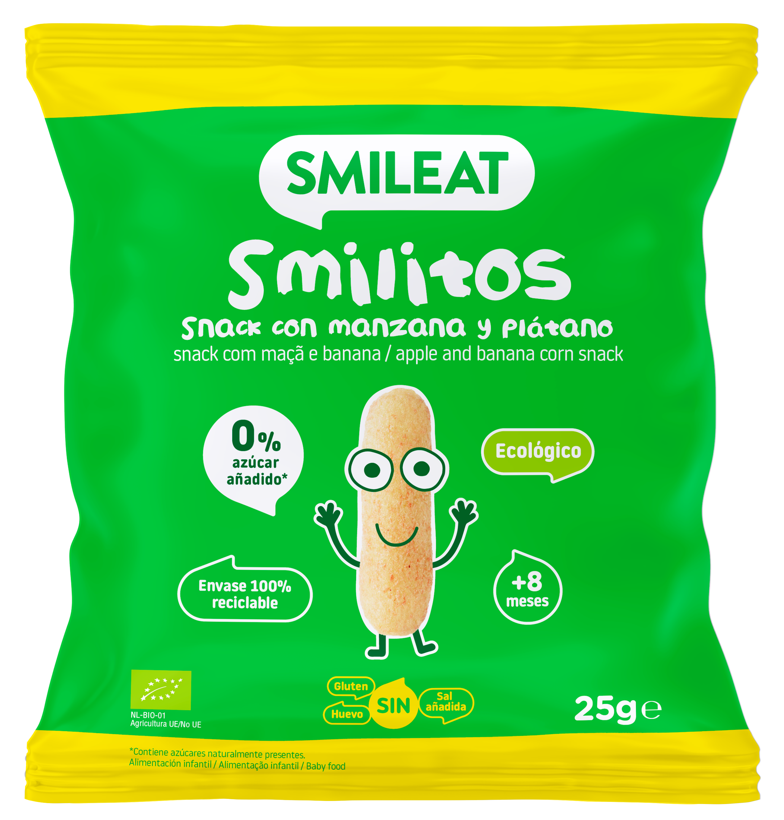 Smilitos jabuka i banana Dječje grickalice i keksi