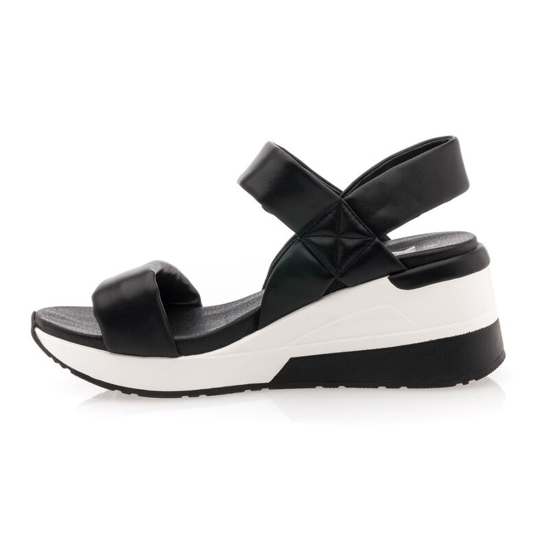 Zwarte sandalen/open teenschoenen voor dames
