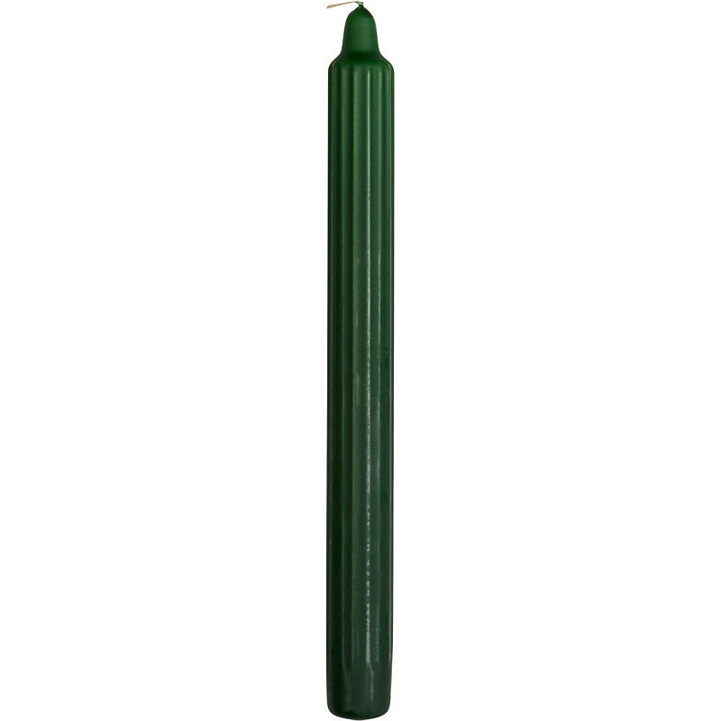 Vie Selected lys, 4-pakning, 24 cm, rillet, parafingrønn