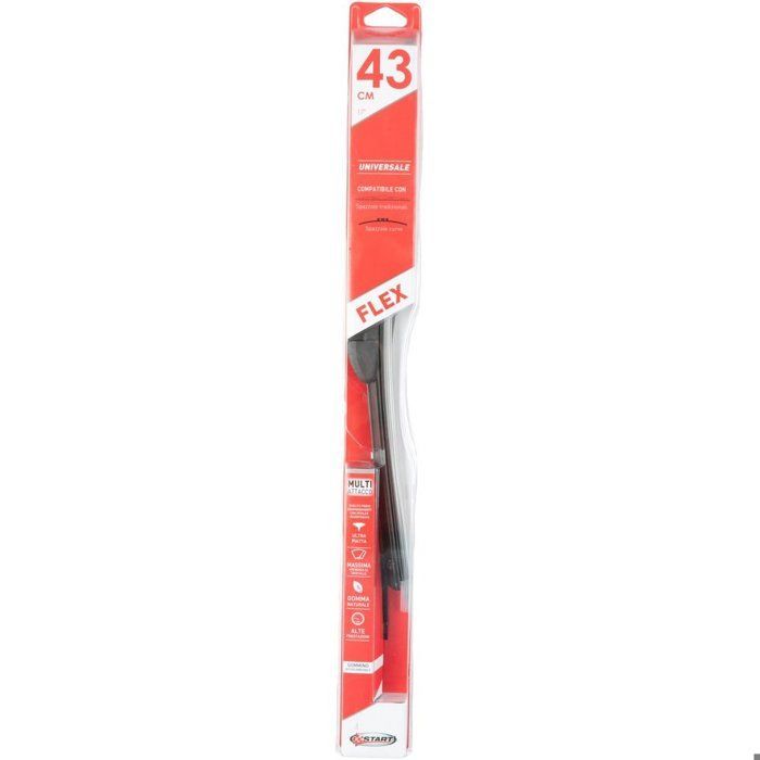 Escobilla limpiaparabrisas Start, escobilla limpiaparabrisas curva universal para coche, 43 cm